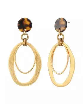 Серьги овальной формы