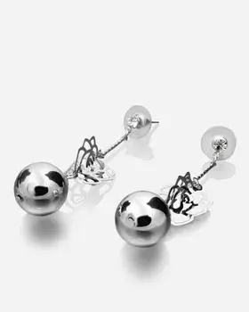 Серьги с декоративными розами