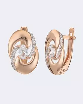 Серьги с дизайном, р. Безразмера, цвет Без цвета