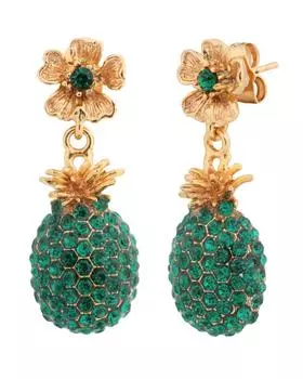 Серьги с подвесками-ананасами