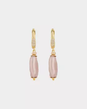 Серьги с подвеской из барочного жемчуга Майорка