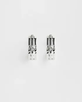 Серьги из серебра с бриллиантами