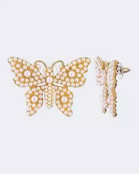 Серьги в форме бабочки