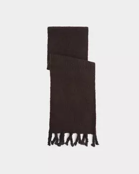 Шарф фактурной вязки из смешанной пряжи с шерстью в составе