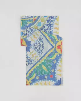 Шарф, р. 140х140см, цвет Голубой