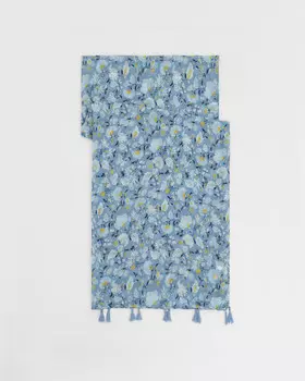 Шарф, р. 170х85, цвет Голубой