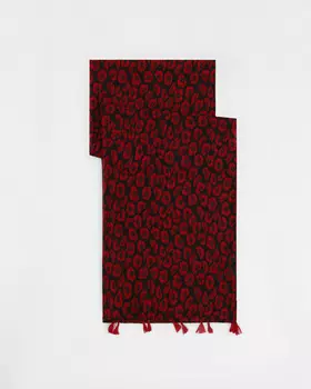 Шарф, р. 180х90, цвет Красный