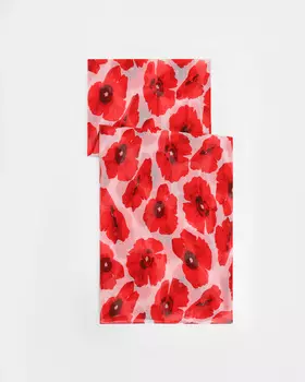 Шарф, р. 180х90, цвет Красный