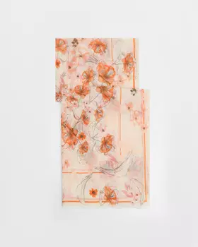 Шарф, р. 180х90, цвет Молочный