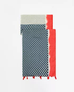 Шарф, р. 85х180СМ, цвет Красный мульти