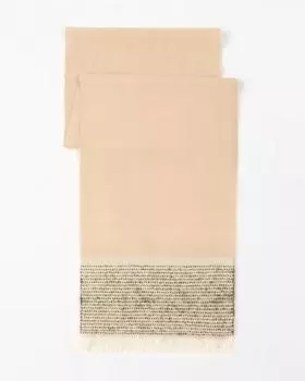 Шарф, р. единыйразмер, цвет Бежевый