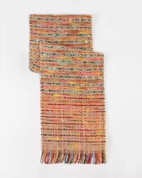 Шарф, р. единыйразмер, цвет Коричневый