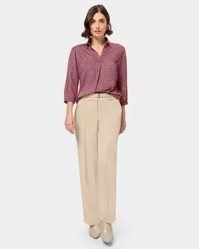 Широкие брюки прямого кроя