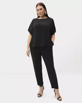 Широкие брюки с эластичным поясом