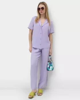 Широкие брюки с эластичным поясом