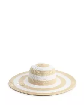 Летняя шляпа в стильную полоску