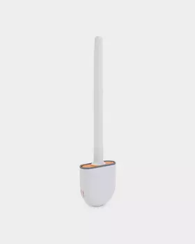 Силиконовый ершик c держателем для чистки унитаза