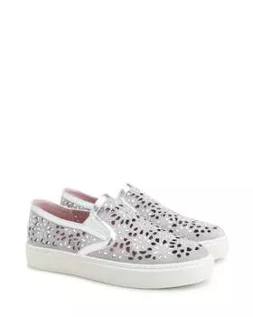 Слипоны, р. 37, цвет Серебряный