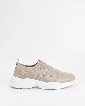 Слипоны, р. 38, цвет Бежевый