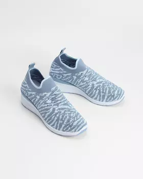 Слипоны, р. 39, цвет Голубой