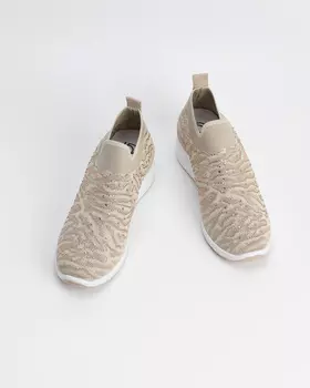 Легкие слипоны с тигровым принтом