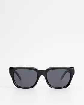 Солнцезащитные очки, Черный с чехлом в комплекте, р. Безразмера, цвет Без цвета