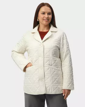 Стеганая куртка с отложным воротником