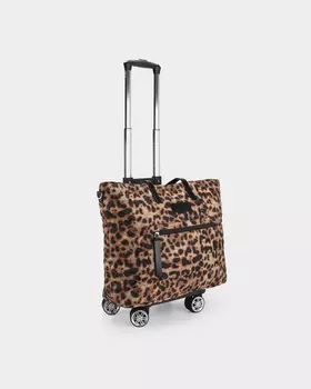 Стеганая сумка-тележка с телескопической ручкой