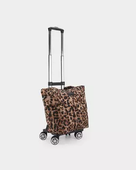 Стеганая сумка-тележка с телескопической ручкой