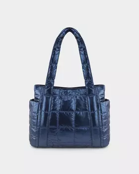 Стеганая сумка-тоут из нейлона на молнии