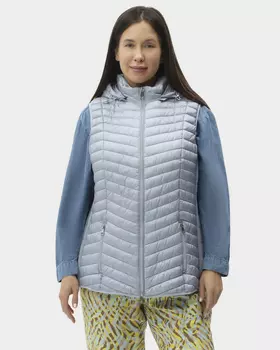 Стеганый приталенный жилет со стройнящим эффектом