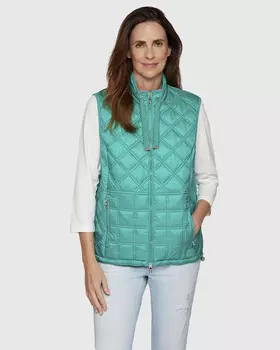 Стеганый жилет на реверсивной молнии