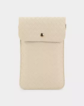 Сумка для телефона плетеной фактуры