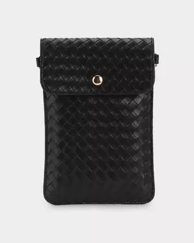 Сумка для телефона плетеной фактуры