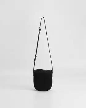 Сумка для телефона из натуральной кожи на молнии с регулируемым ремнем-кроссбоди