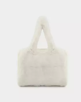 Сумка из искусственного меха со съемным плечевым ремнем