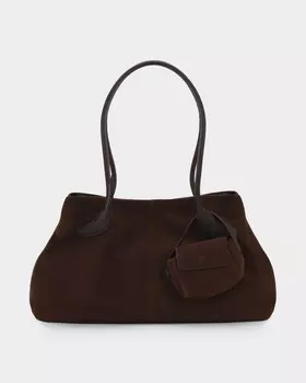 Сумка из комбинации кожи и замши