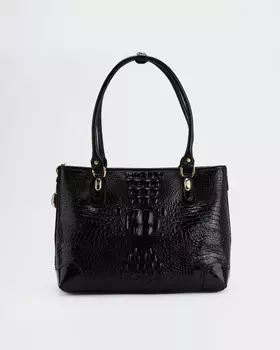 Сумка из натуральной кожи с тиснением