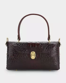 Сумка из натуральной кожи с тиснением