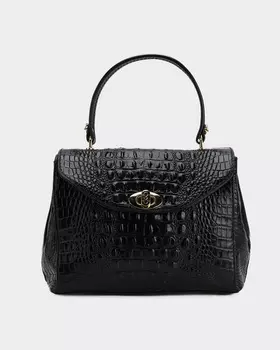 Сумка из натуральной кожи с тиснением