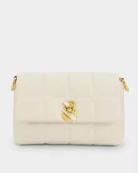 Сумка из натуральной кожи со стёганой фактурой