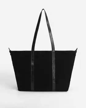 Сумка-тоут из натуральной замши