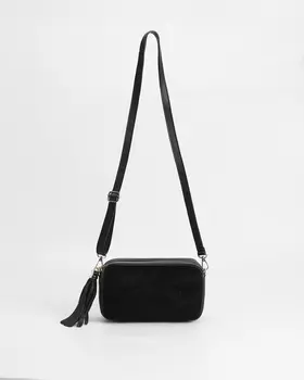 Сумка-кроссбоди мини из кожи пони с шерсткой с одной стороны