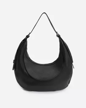 Сумка хобо из натуральной кожи с регулируемой ручкой и спрятанным карманом