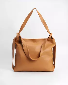 Сумка-рюкзак, р. единыйразмер, цвет Коричневый