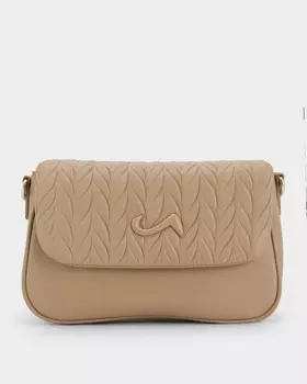 Сумка с имитацией плетения