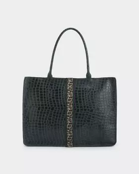 Сумка с тиснением под кожу рептилии