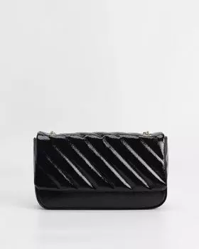 Сумка со стеганым рисунком и ремешком-цепочкой