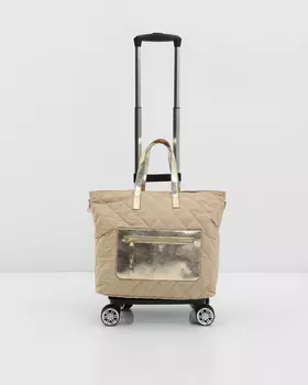 Сумка - тележка, р. единыйразмер, цвет Бежевый