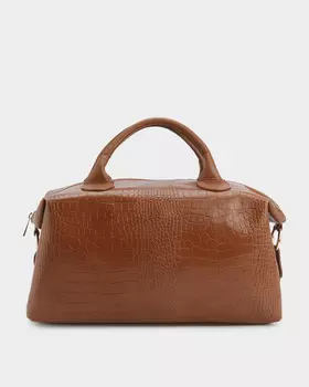 Сумка-трансформер с тиснением под кожу крокодила